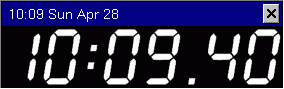 digital clock screen shot